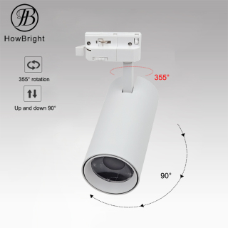 Cob Lighting Optional Surface Recess Rail Black White Adjustable Led Track Spot Light Ceiling Spotlights