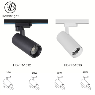 Cob Lighting Optional Surface Recess Rail Black White Adjustable Led Track Spot Light Ceiling Spotlights