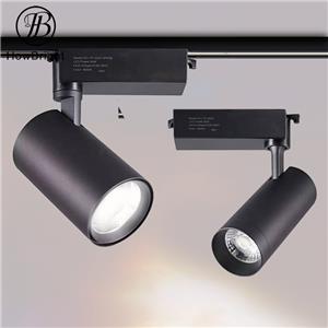 Linear Rail Lighting Fixtures Lamp System 10W 20W 30W Track Spotlight Adjustable Track Light Black White Led Spot Light For Shop
