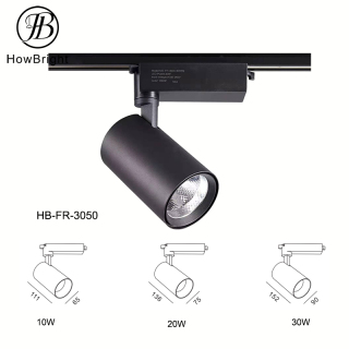 Linear Rail Lighting Fixtures Lamp System 10W 20W 30W Track Spotlight Adjustable Track Light Black White Led Spot Light For Shop
