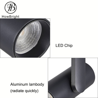 10W 20W 30W 40W COB Led Track Light Shop Focus Lamp Retail Spot Lighting Fixtures Spotlights Linear Magnetic Rail Tracking Lamp