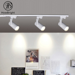 10W 20W 30W 40W COB Led Track Light Shop Focus Lamp Retail Spot Lighting Fixtures Spotlights Linear Magnetic Rail Tracking Lamp