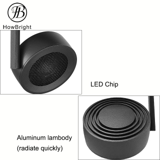 Állítható 20W 30W mágneses mennyezeti LED-es sínlámpa 360°-ban fel és le