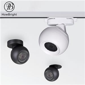 LED track spotlights surface mounted aisles background wall circular LED spotlight