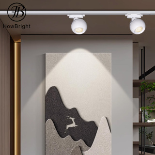 LED track spotlights surface mounted aisles background wall circular LED spotlight