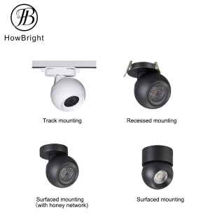 Surface Mounted Adjustable Aluminum Fixture Spotlight Housing Ceiling Track Lighting LED Spot Track Light