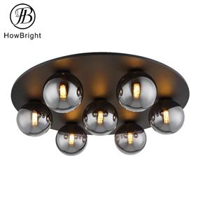 spotlight Lights Smoky Grey Color Round Hanging Lamp Home Decor Modern LED spotlight Light