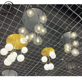 Hanging Globe Lighting Led G9 Light Creative Glass Ball Bubble Pendant Light for Bar Restaurant