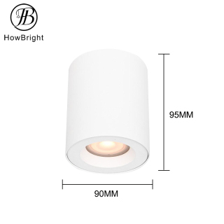IP44 Surface Mounted Round GU10 Downlight Fixture no Adjustable spot light downlight