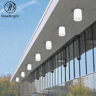 IP44 Surface Mounted Round GU10 Downlight Fixture no Adjustable spot light downlight