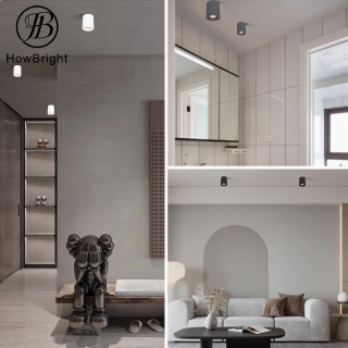 IP44 Surface Mounted Round GU10 Downlight Fixture no Adjustable spot light downlight