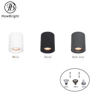 IP44 Surface Mounted Round GU10 Downlight Fixture no Adjustable spot light downlight
