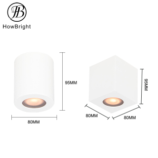 GU10 LED Spotlight Alumínio Interior Exterior Teto Superfície Montado À Prova D'Água IP44