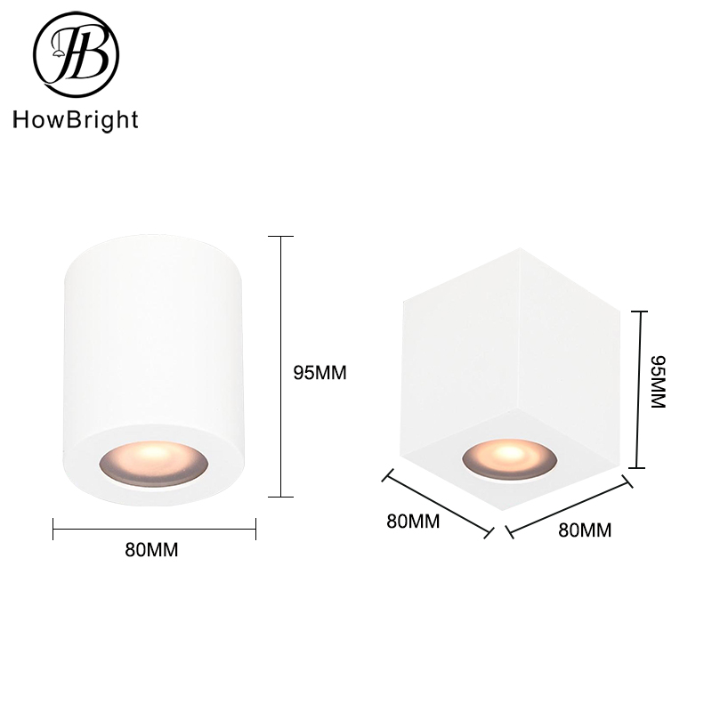 surface mounted downlight gu10