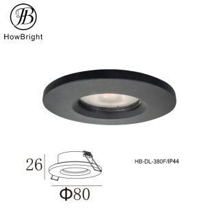 GU10 square round anti-glare recessed IP44 spotlights ceiling downlights