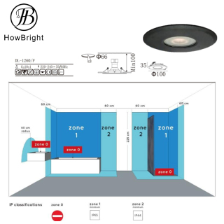 Outdoor garden ceiling sopt light waterproof outdoor IP44 led recessed downlight