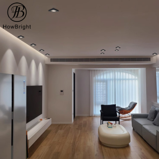 Oświetlenie sufitowe LED z wąską krawędzią i powłoką antyrefleksyjną, punktowe, downlight