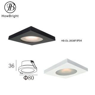 Oświetlenie sufitowe LED z wąską krawędzią i powłoką antyrefleksyjną, punktowe, downlight