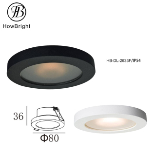 Oświetlenie sufitowe LED z wąską krawędzią i powłoką antyrefleksyjną, punktowe, downlight