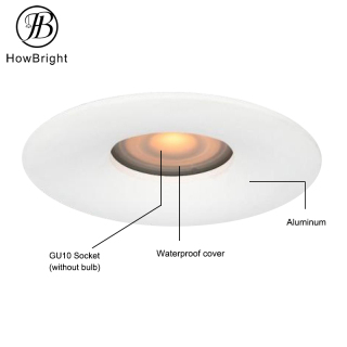 GU10 Square Downlight Anti Glare IP44 Waterproof Recessed Led Light
