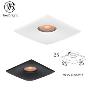 GU10 Square Downlight Anti Glare IP44 Waterproof Recessed Led Light