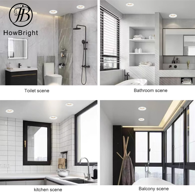 GU10 bathroom downlights