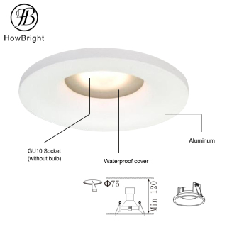 Indoor Aluminum Recessed GU10 Spotlight Fixture LED Ceiling GU10 Downlight