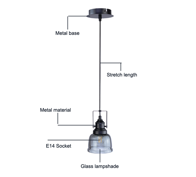 smoky pendant light