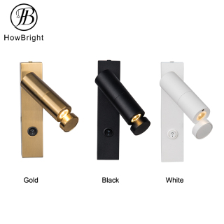 LED Bedside wall sconce with Double Magnetic Head