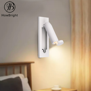 Lampki nocne LED w stylu szabatowym montowane na ścianie