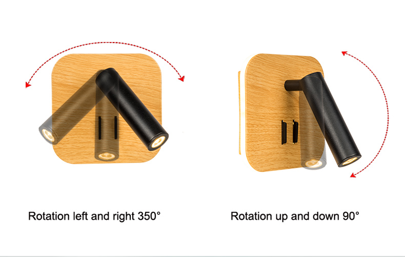 Wood Color LED Wall Lamp Wood Color LED Wall Lamp