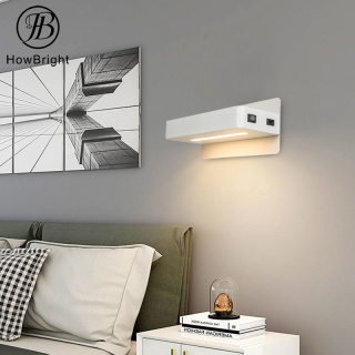 Indoor Metal Surface Mounted Simple Bedside Wall Light