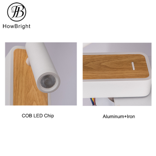Decoration LED Aluminum Bedside Reading Wall Lamp