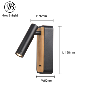 Decoration LED Aluminum Bedside Reading Wall Lamp