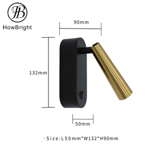 Alumínium fali LED éjjeli lámpa