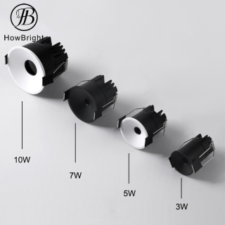 Aluminum Recessed Ceiling Downlight COB Round LED Spotlight