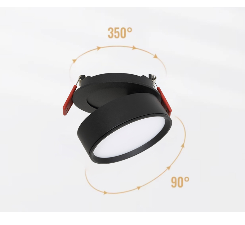 LED downlight with acrylic ring