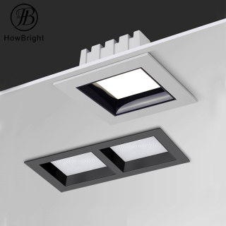 Square Ceiling Recessed Down Lights 7W 9W Led Embedded SMD Spotlight