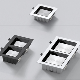 Square Ceiling Recessed Down Lights 7W 9W Led Embedded SMD Spotlight