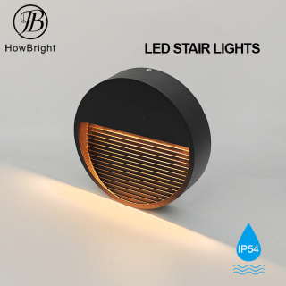 Aluminum LED Round LED Stair Light IP54 Waterproof Step Lighting