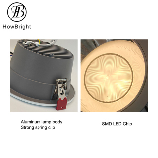 Faretto LED da incasso antiriflesso per uso commerciale