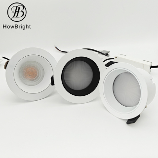 Faretto LED da incasso a cornice larga da 7W, 3000K, 75 mm