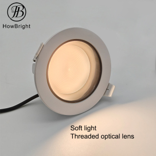 6W/12W Aluminum Soft Light LED Recessed Downlight