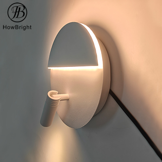 Minimalist Round Dual Light Source LED Wall light