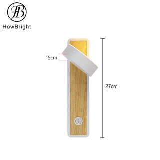 6W Wood color LED Aluminum Indoor Bedside Wall Sconce