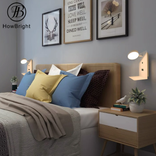 Indoor Minimalist Adjustable 6W LED Bedside Wall Sconces