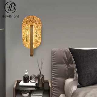 مصباح جداري مزخرف بتقنية قاد للقراءة بجانب السرير