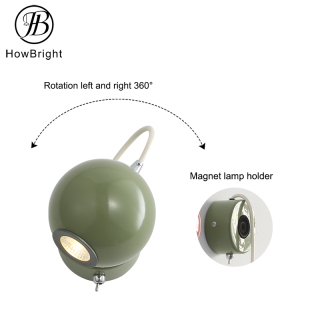 Indoor Round Rotation Metal LED Wall Lamp