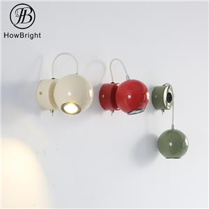 Indoor Round Rotation Metal LED Wall Lamp