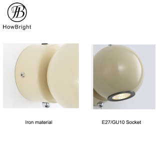 Indoor Round Rotation Metal LED Wall Lamp